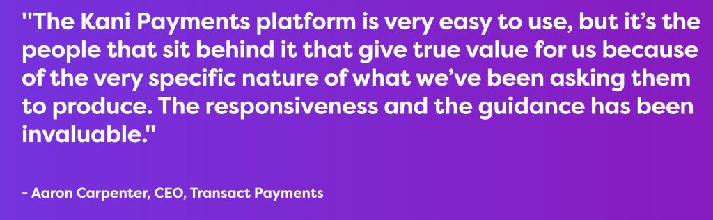 transact payments ceo quote